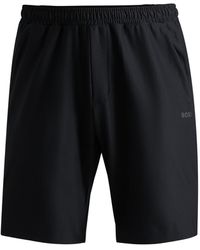 BOSS - Schnell trocknende Shorts mit dekorativem reflektierendem Logo - Lyst