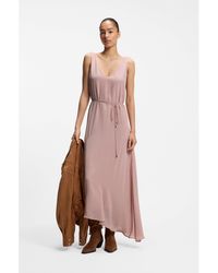 BOSS - V-Neck Slip Dress - Lyst