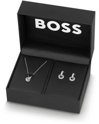 BOSS - Gift-Boxed Necklace And Earrings Set - Lyst
