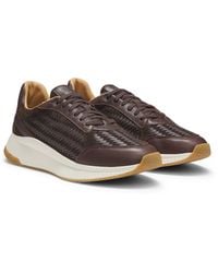 BOSS - Ttnm Evo Trainers With Woven Uppers And Suede Trims - Lyst