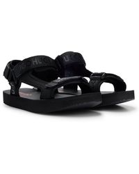 HUGO - Sandalen mit Branding, Klettverschluss-Riemen und EVA-Sohle - Lyst