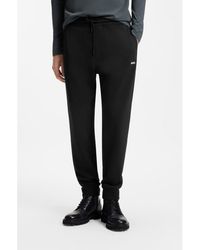 BOSS - Cotton-Terry Tracksuit Bottoms With Logo Detail - Lyst