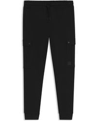 BOSS - Relaxed-Fit Jogginghose Aus Baumwoll-Terry Mit Cargo-Taschen - Lyst