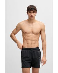 BOSS - Dark Grey Men's Swim Shorts Size M - Lyst