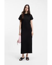 HUGO - Cotton-Jersey T-Shirt Dress With Happy Logo - Lyst
