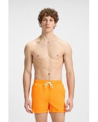 HUGO - Swim Shorts With Logo Print - Lyst