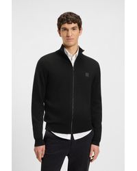 BOSS - Knitted Jacket - Lyst