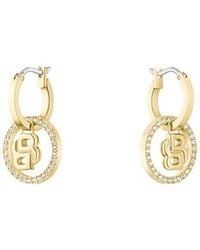 BOSS - Orecchini Con Pendente Con Monogramma Double B - Lyst
