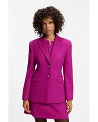 HUGO - Regular-Fit Blazer With Metal Buttons - Lyst