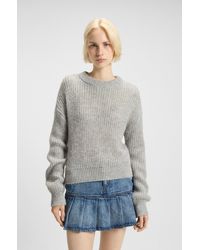 HUGO - Light Grey Women's Sweaters Size S - Lyst