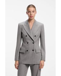 HUGO - Regular-Fit Hourglass Blazer - Lyst