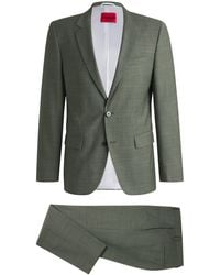 HUGO - Slim-Fit Anzug Aus Performance-Stretch-Gewebe - Lyst