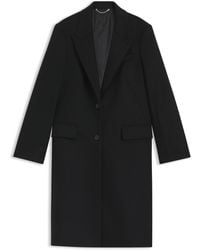 BOSS - Regular-Fit Mantel Aus Wolle Mit Steigendem Revers - Lyst