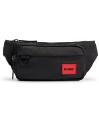 HUGO - Belt Bag With Rubber Logo Label - Lyst