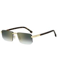 BOSS - Rimless Sunglasses With Double B Monogram - Lyst