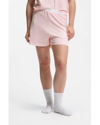 HUGO - Stretch-Cotton Pyjama Shorts - Lyst