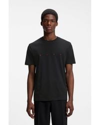 HUGO - Cotton-Jersey T-Shirt With Logo Detail - Lyst