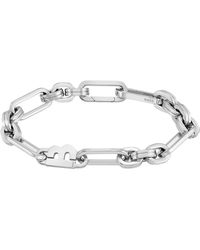BOSS - Silver-tone Link Bracelet With 'b' Element - Lyst
