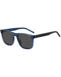 HUGO - Transparent- Sunglasses With Patterned Temples - Lyst