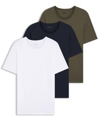 BOSS - Three-Pack Of Underwear T-Shirts - Lyst