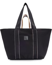 BOSS - Canvas Tote Bag With Logo Patch - Lyst