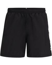 BOSS by HUGO BOSS - Quick-drying Swim Shorts With Stripe And Logo - Lyst