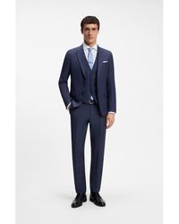 BOSS - Three-Piece Slim-Fit Suit - Lyst