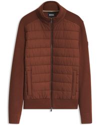 BOSS - Padded-Front Jacket - Lyst
