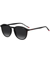 HUGO - Acetate Sunglasses With Tubular Metal Temples - Lyst