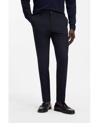 BOSS - Slim-Fit Trousers - Lyst