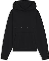 HUGO - Sweat À Capuche Oversize En Molleton De Coton Avec Motif Ballerine Artistique - Lyst