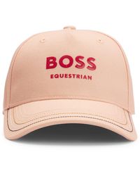 BOSS - Equestrian Cap With Logo - Lyst