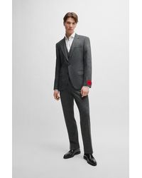HUGO - Slim-fit Three-piece Suit In Performance-stretch Jersey - Lyst