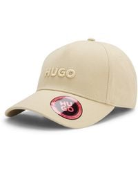 HUGO - Cotton-Twill Logo Cap - Lyst