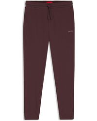 HUGO - Pyjama-Hose Aus Baumwoll-Mix Mit Logo-Stickerei - Lyst