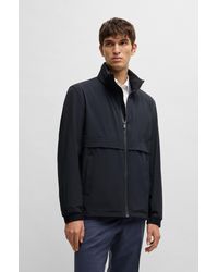 BOSS - Dark Blue Men's Casual Jackets Size 38r - Lyst