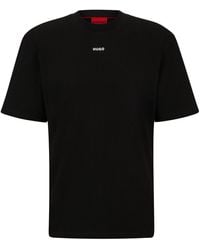 HUGO - T-shirt Met Ronde Hals, Model 'dapolino' - Lyst