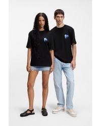 HUGO - All-Gender Cotton-Jersey T-Shirt With Heart Logo - Lyst
