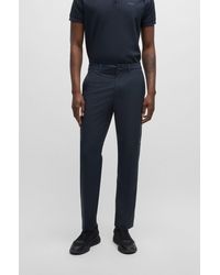 BOSS - Regular-fit Trousers In Water-repellent Stretch Fabric - Lyst
