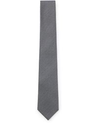 BOSS - Krawatte Aus Italienischem Seiden-Jacquard Mit Diagonalen Streifen - Lyst