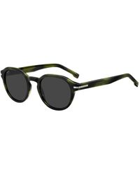 BOSS - Horn Sunglasses With-Tone Hinges - Lyst