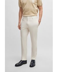 BOSS - X Shohei Ohtani Stretch Trousers With Special Branding - Lyst