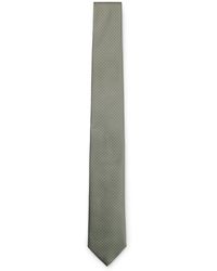 BOSS - Silk-Blend Tie With Jacquard Pattern - Lyst