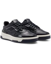 BOSS by HUGO BOSS Basketball-style Trainers With Leather And Decorative ...