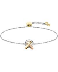 BOSS - Three-Tone Bracelet With Knot Design - Lyst