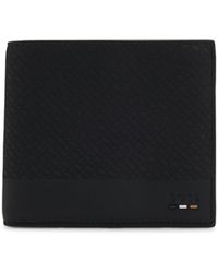 BOSS - Monogram Wallet With Plain Trims - Lyst