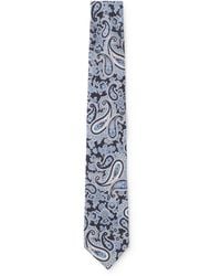BOSS - Pure-Silk Tie With Paisley Print - Lyst