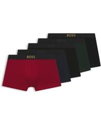 BOSS - Five-Pack Of Logo Trunks - Lyst