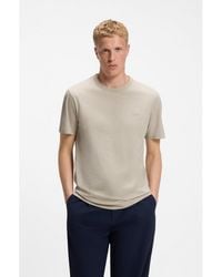 BOSS - Cotton-Jersey T-Shirt With Logo Detail - Lyst