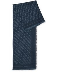 BOSS - Monogram-Jacquard Scarf - Lyst